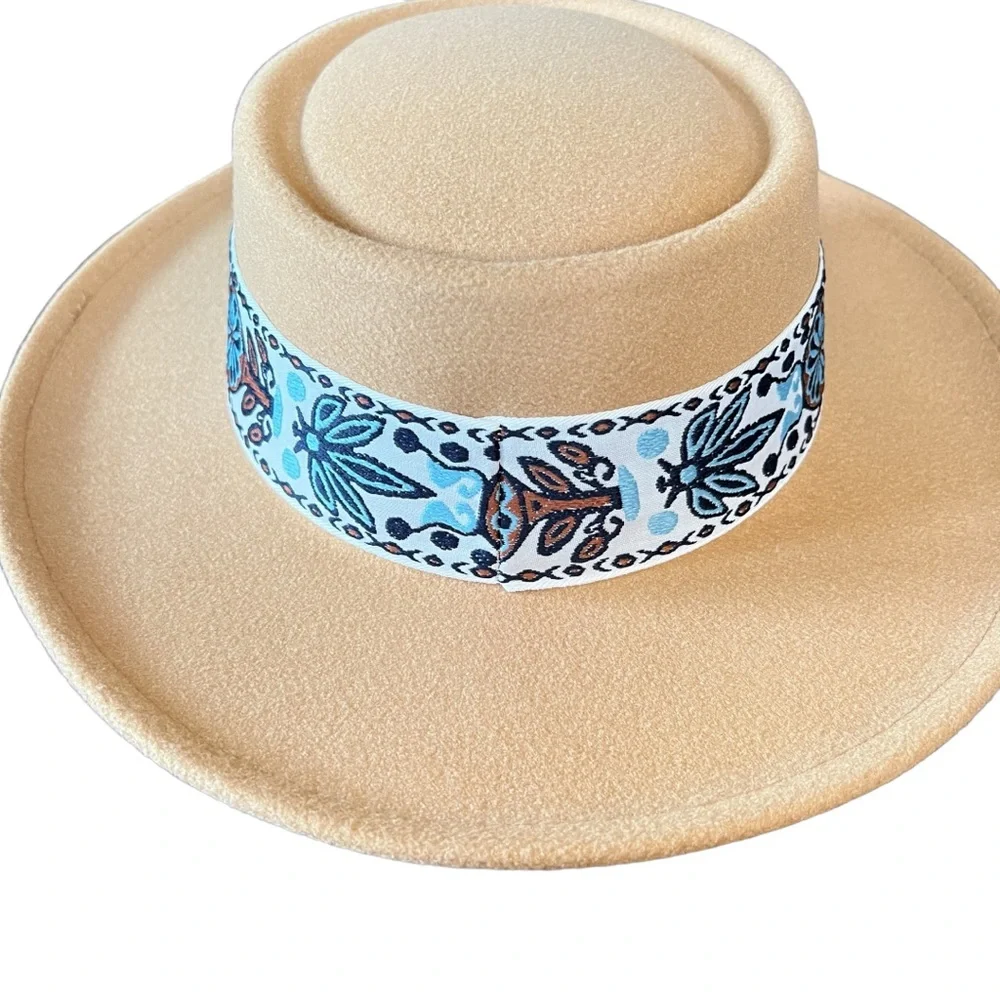 Wonderly OS Camel Panama Hat - Picture 2 of 12